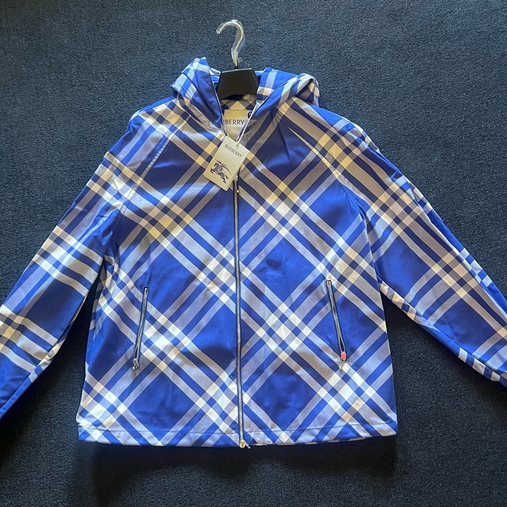 Burberry check Nylon Hooded jacket